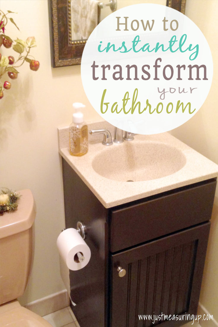 How to Gel Stain your Bathroom Vanity