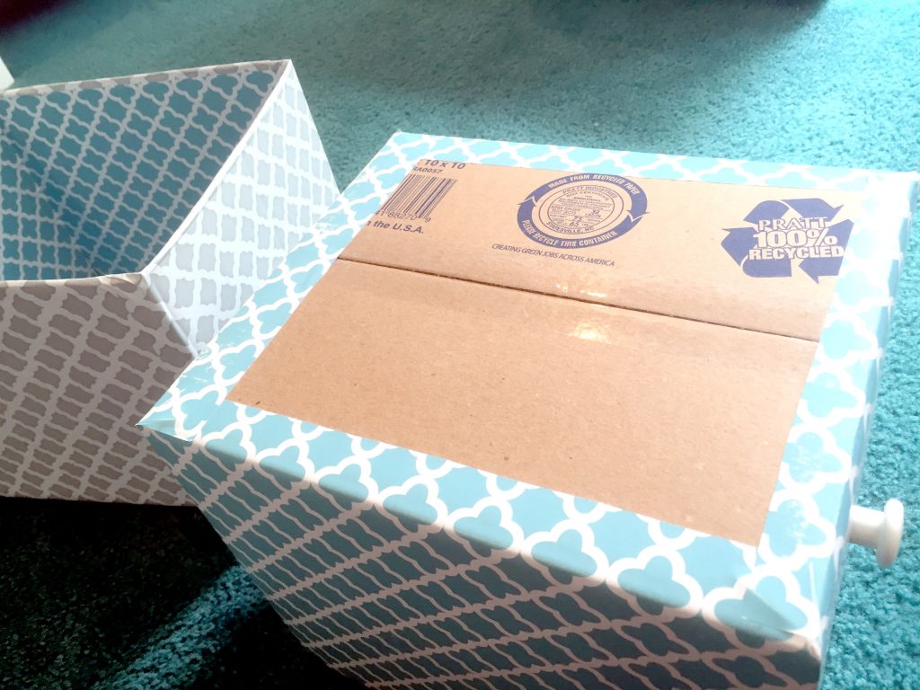 DIY Storage Bins Made from Cardboard Boxes