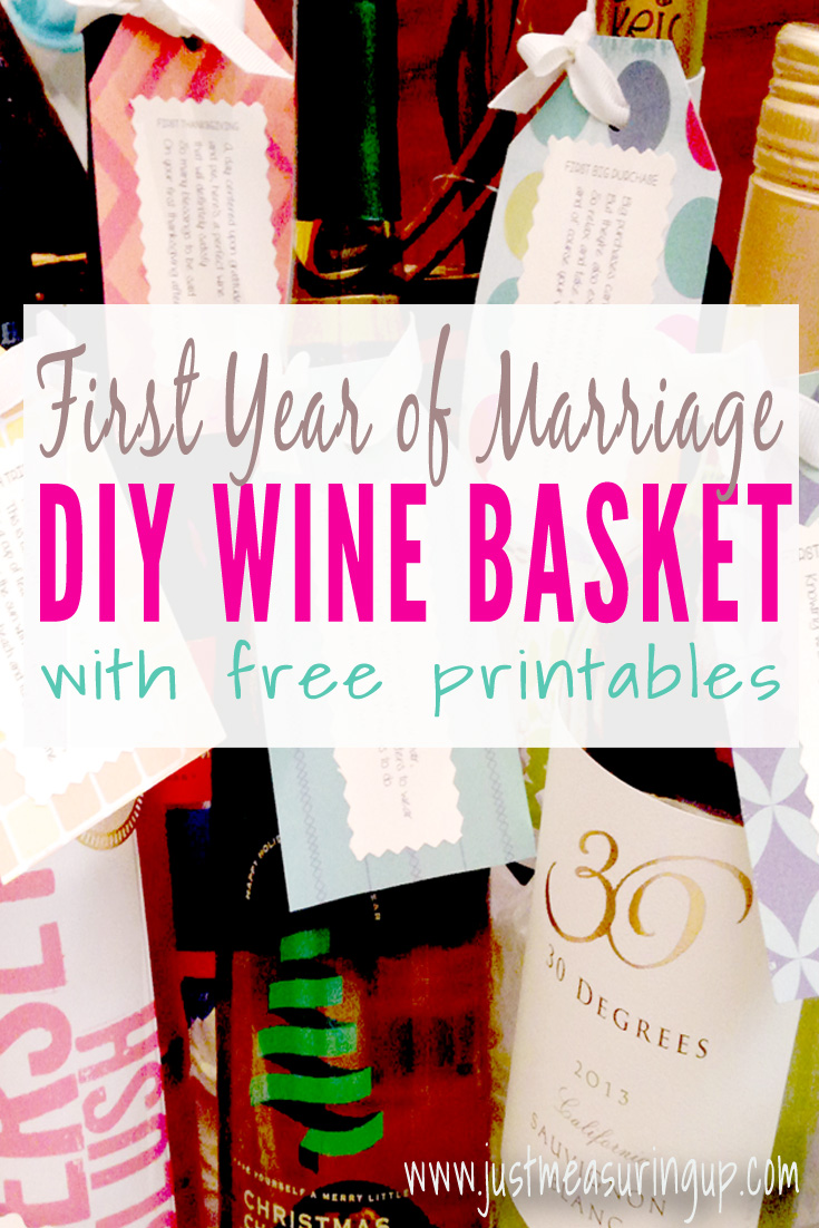 Perfect wedding or shower gift! Making a milestone wedding wine basket!