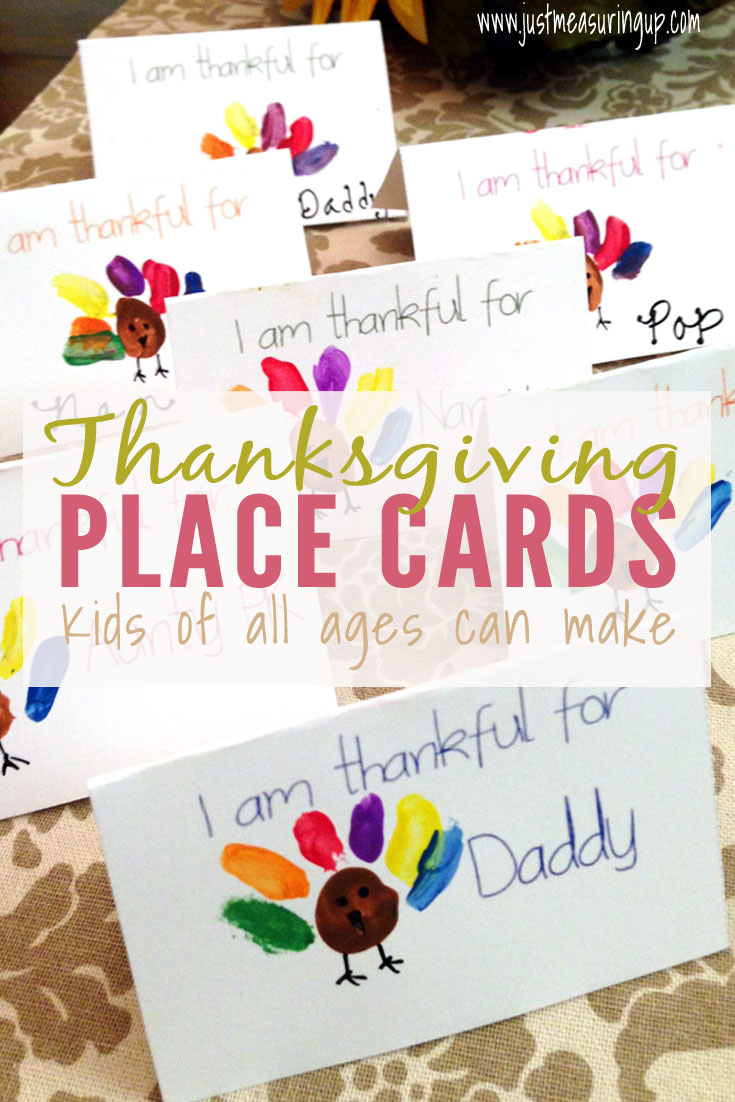 Thanksgiving Place Cards for Kids to Make
