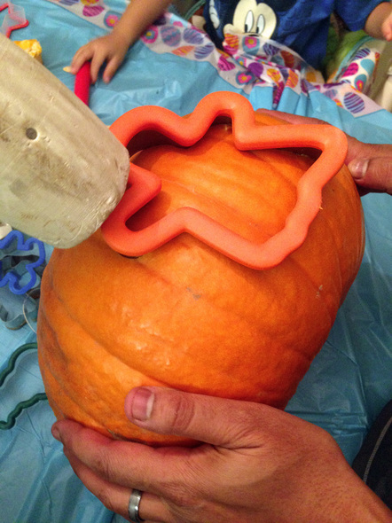 Pumpkin Carving with Cookie Cutters and Power Tools