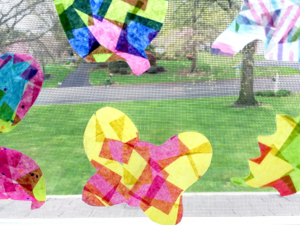 Cute Gift for Family Members - Easy Tissue Paper Suncatchers