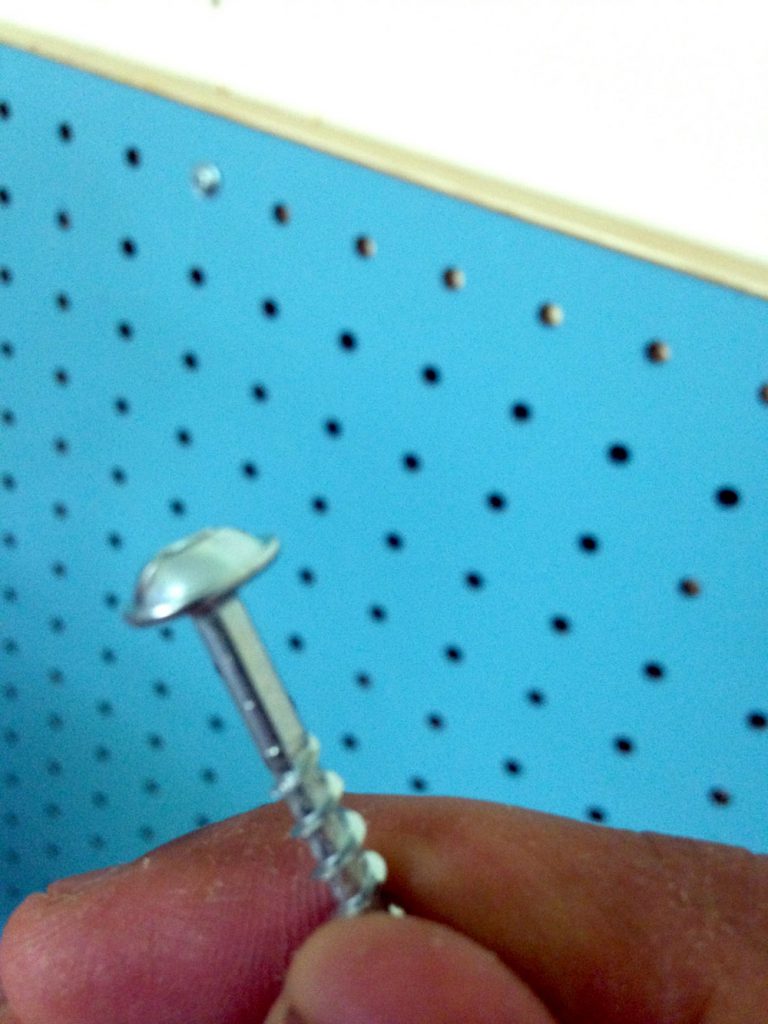 Using Pocket Hole Screws to Attach Pegboard to Wall