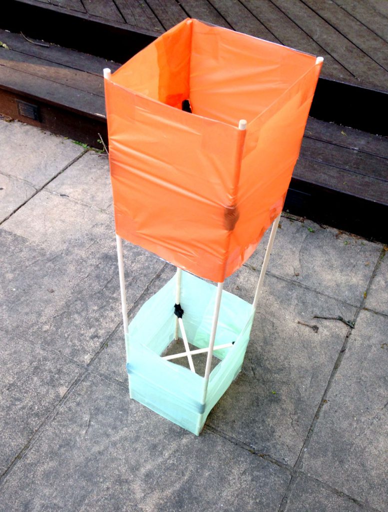 How to Make a Box Kite from Scratch with Plastic Tablecloths