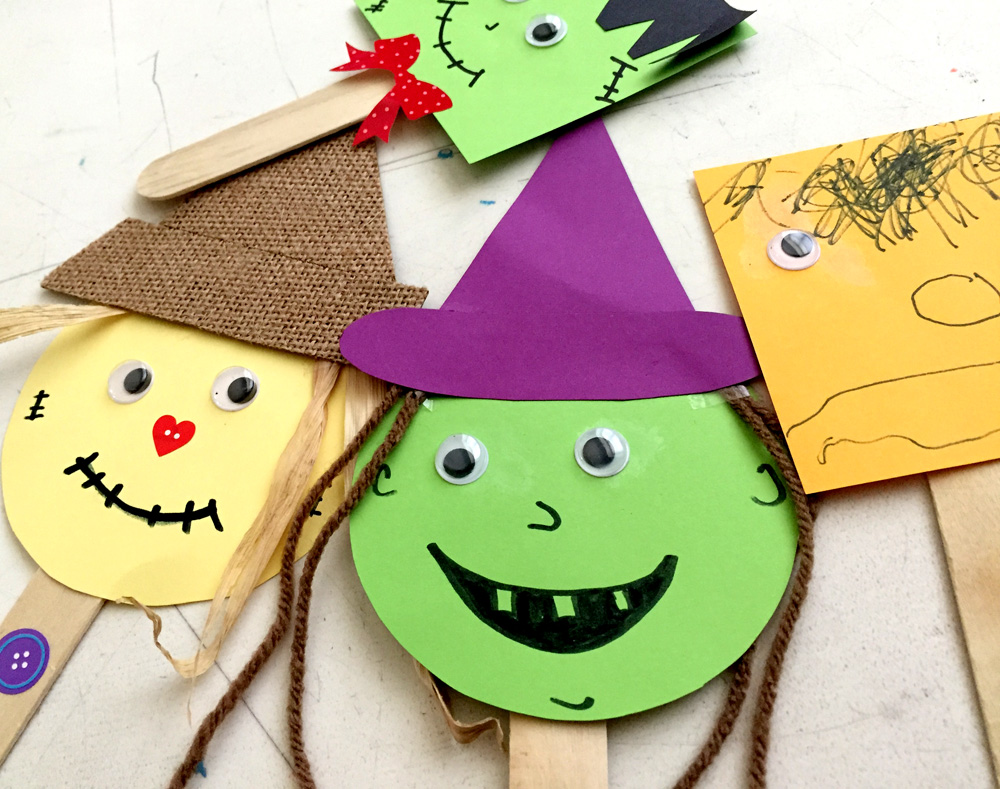 How to Make Popsicle Stick Puppets with a Cardboard Box Puppet Theater