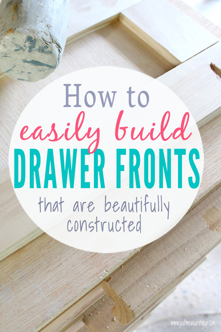 DIY mudroom make with homemade drawers and drawer fronts