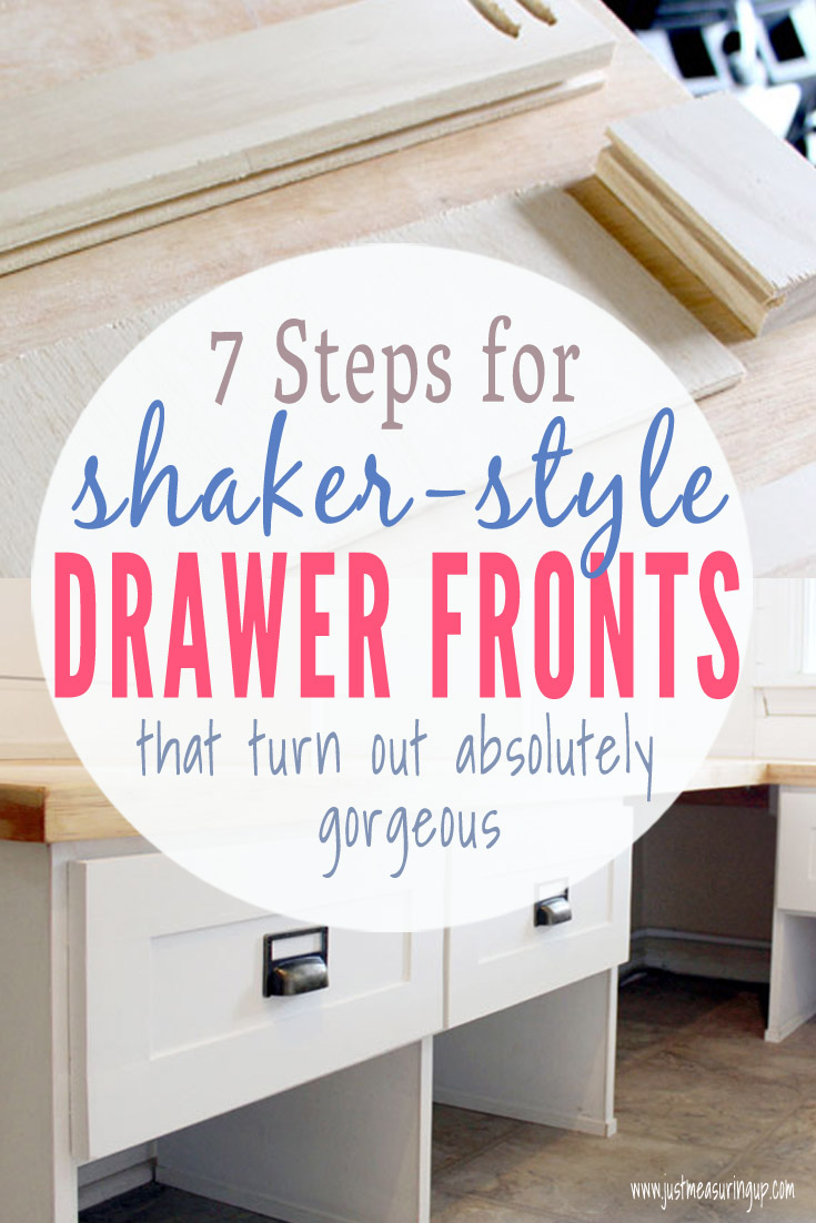 Building your own shaker-style drawer fronts