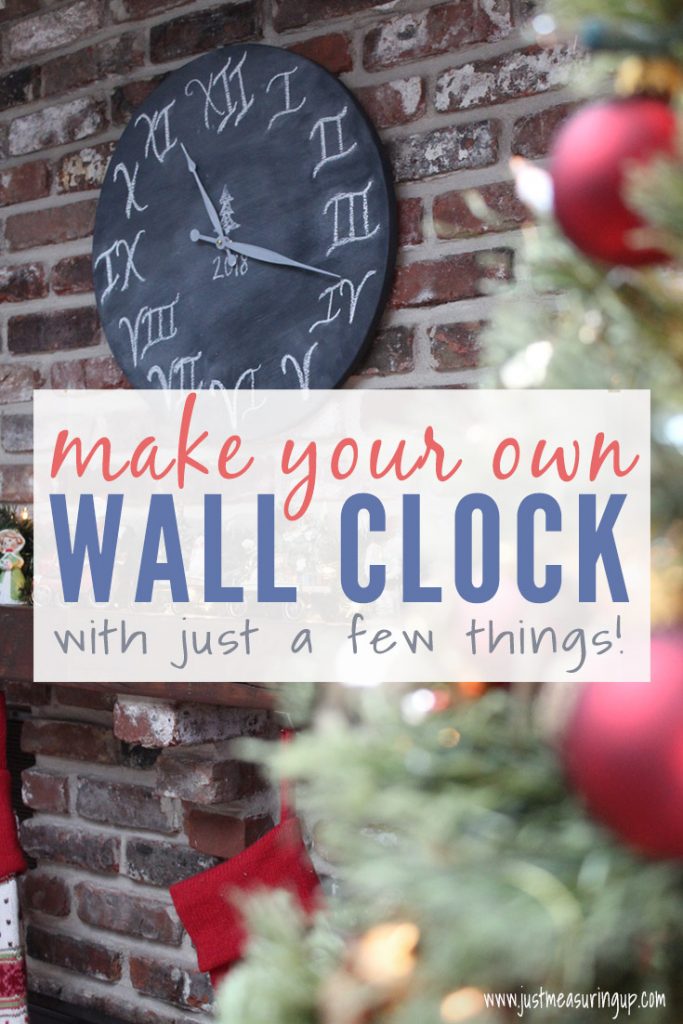 DIY wall clock decorate for Christmas